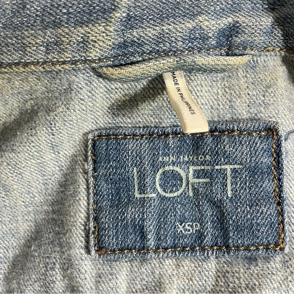 LOFT Denim vest vintage blue size XS - Picture 13 of 16
